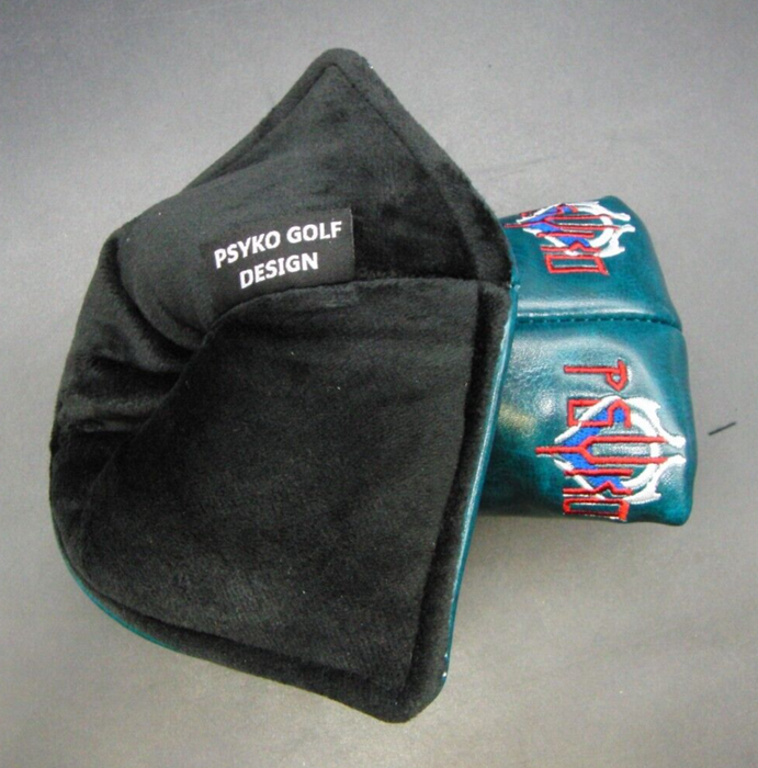 Luxury PSYKO GOLF Embroidered Genuine Leather Putter Head Cover