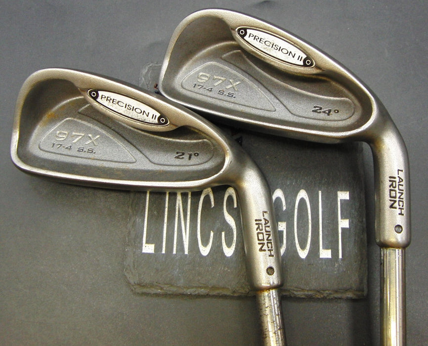 Japanese Set of 2 Precision II 97X 17-4 21° & 24° 3 + 4 Irons Regular Steel