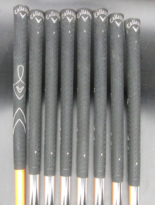 Set of 8x Callaway X24 Hot Japanese Issue Irons 3-PW Regular Graphite Shafts*