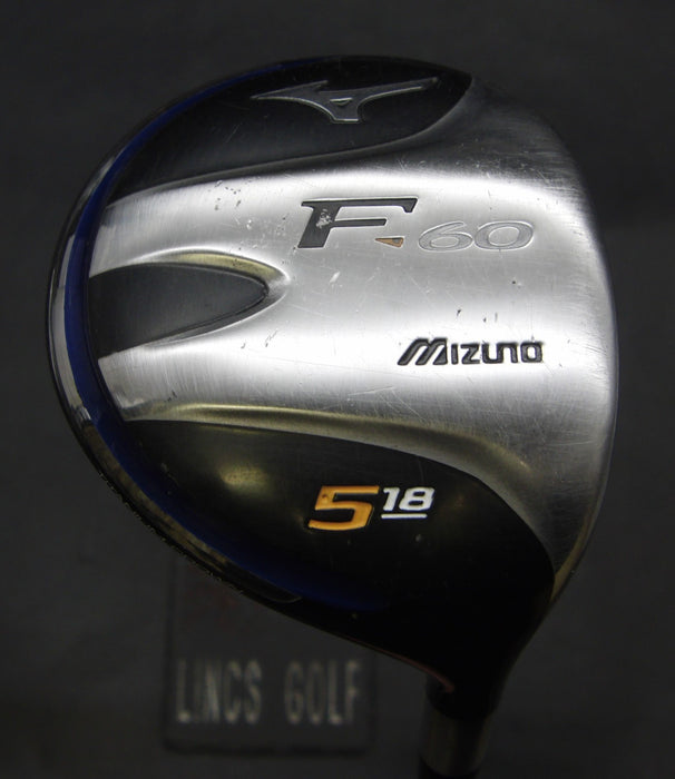 Mizuno F-60 18° 5 Wood Stiff Graphite Shaft Golf Pride Grip