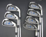 Set of 7x Cleveland 5-SW Irons Stiff Steel Shafts Black Grips*