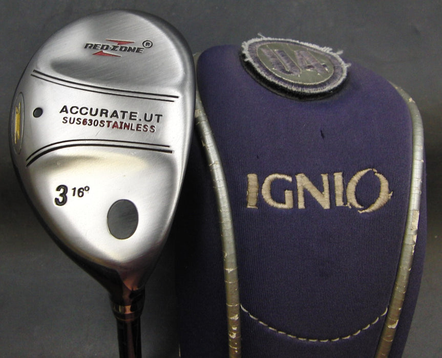 Red Zone SUS 630 16° 3 Hybrid Stiff Graphite Shaft Red Zone Grip + Headcover