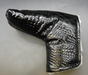 Luxury PSYKO GOLF Croc-Effect Genuine Leather Putter Embossed Logo Head Cover