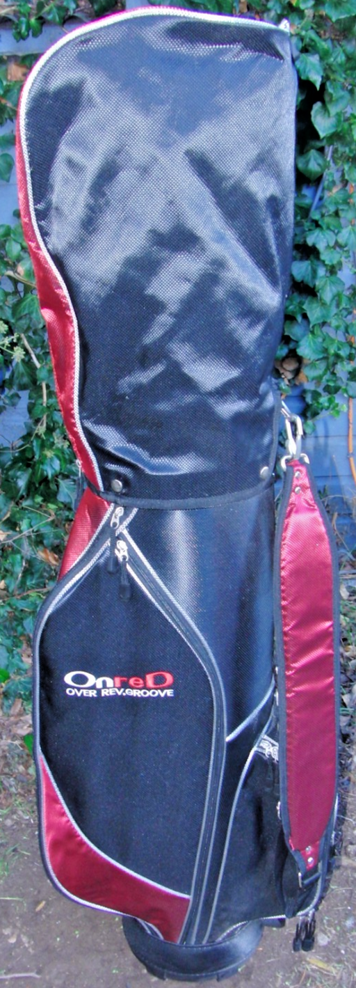 5 Division On Red Golf Cart Carry Trolley Golf Clubs Bag*