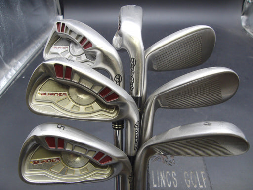 Set of 7x TaylorMade Burner Japanese Model Irons 5-PW+AW Stiff Steel Shafts*