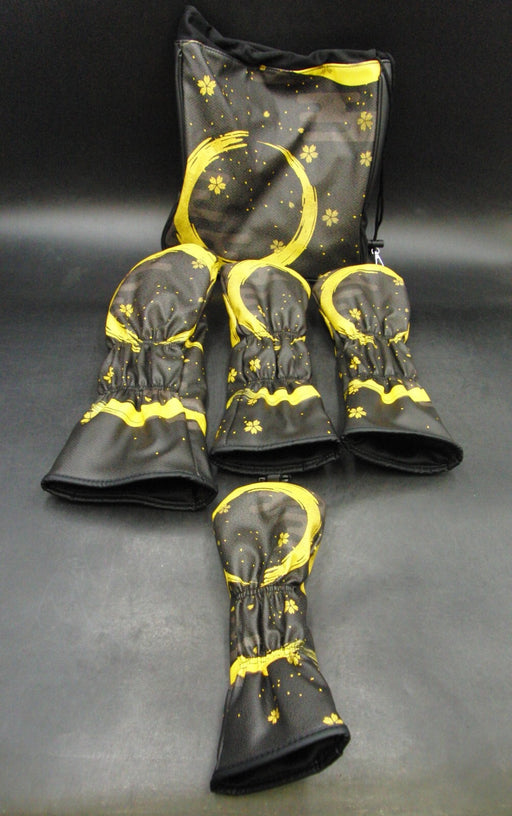 Set of 4 Tobiemon Driver + Wood + Hybrid Head Covers & Bag