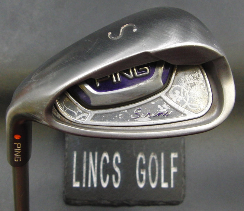 Left Handed Ping Serene Orange Dot Sand Wedge Ladies Graphite Shaft Ping Grip