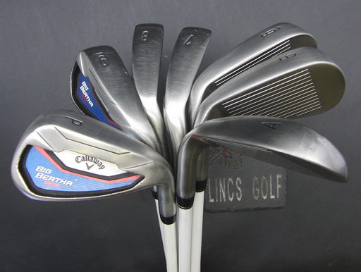 Set of 7x Callaway Big Bertha Beta 5-PW + AW Irons Regular Graphite Shafts