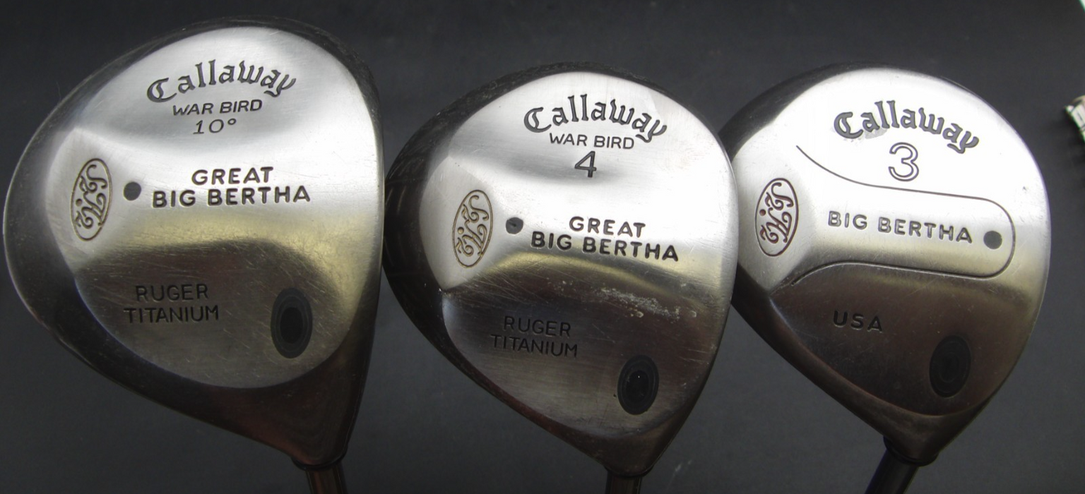 Set of Biglietto/AGC 5-PW Irons + Callaway 10 Driver + 3 + 4 Wood + Putter