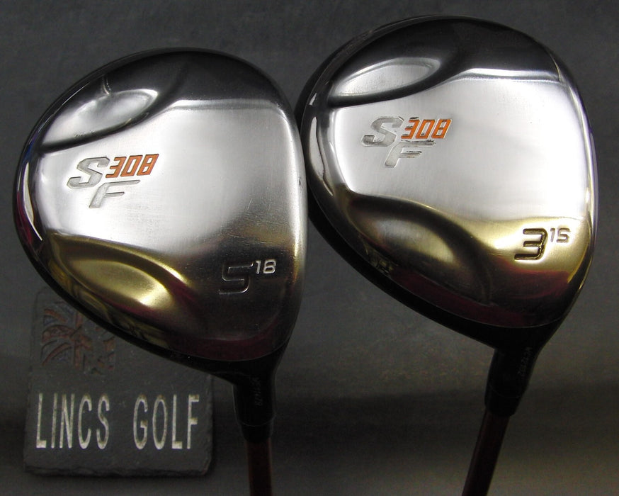 Set of 2 Fourteen SF308 15° 3 & 18° 5 Woods Stiff/Regular Graphite Shafts