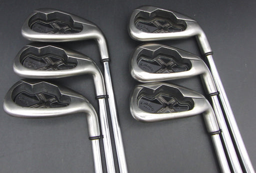 Set of 6x Callaway X18 Pro Series 5-PW Irons Stiff Steel Shafts Callaway Grips