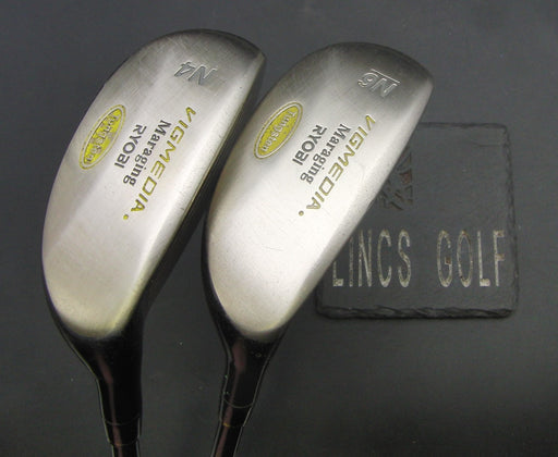 Set of 2 Ryobi Vigmedia Maraging 4 + 6 Hybrid Regular Graphite Shaft Black Grips