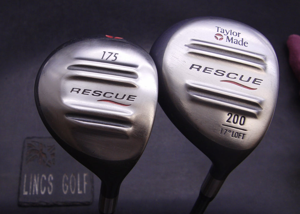 Set of 2 TaylorMade Rescue 175+200 3 & 5 Woods Regular Graphite Shafts