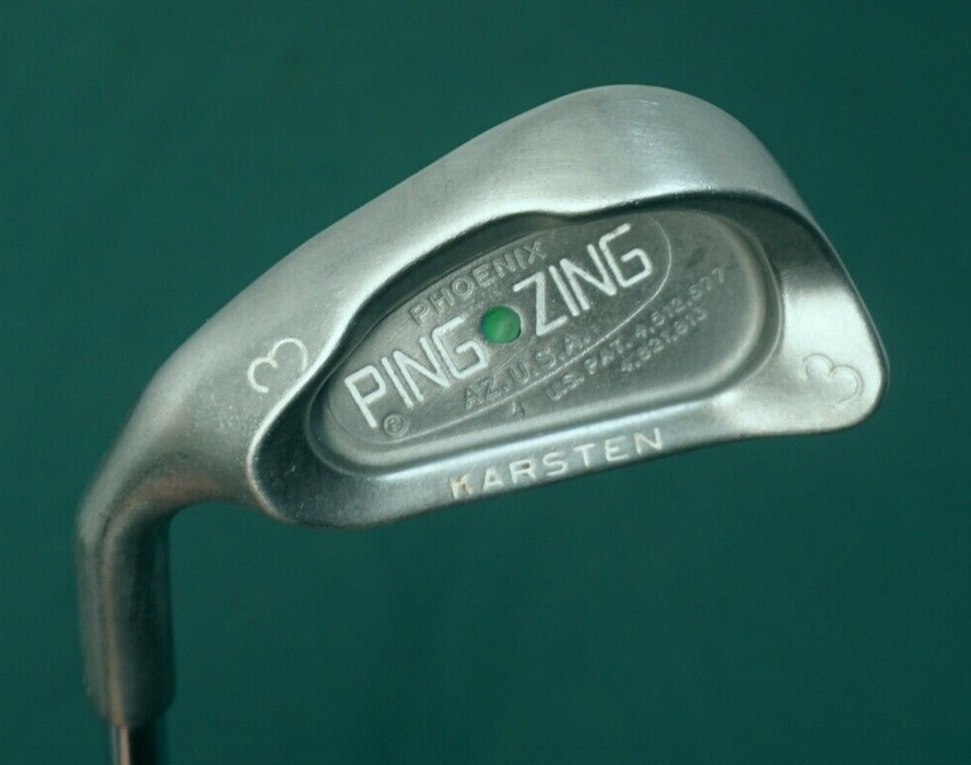 Left Handed Ping Karsten Zing Green Dot 3 Iron Stiff Steel Shaft Ping Grip