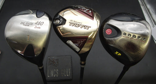 Set of 3 Drivers Tobunda Try Fit Super D Star Excite 460 Onoff Hyper Effect Zone