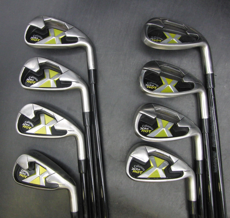 Set of 8x Callaway X24 Hot Japanese Issue Irons 3-PW Regular Graphite Shafts*
