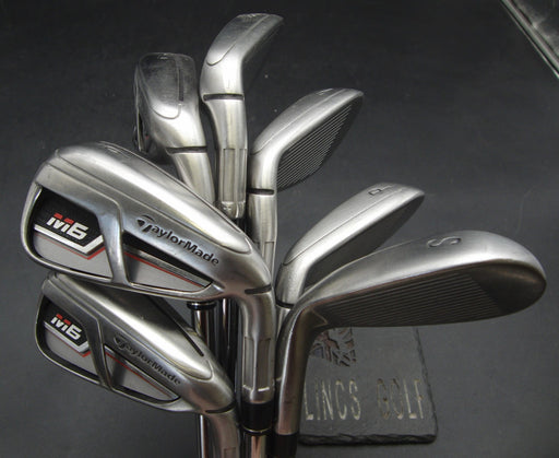 Set of 7x TaylorMade M6 5-SW Irons Stiff Steel Shafts with Grips