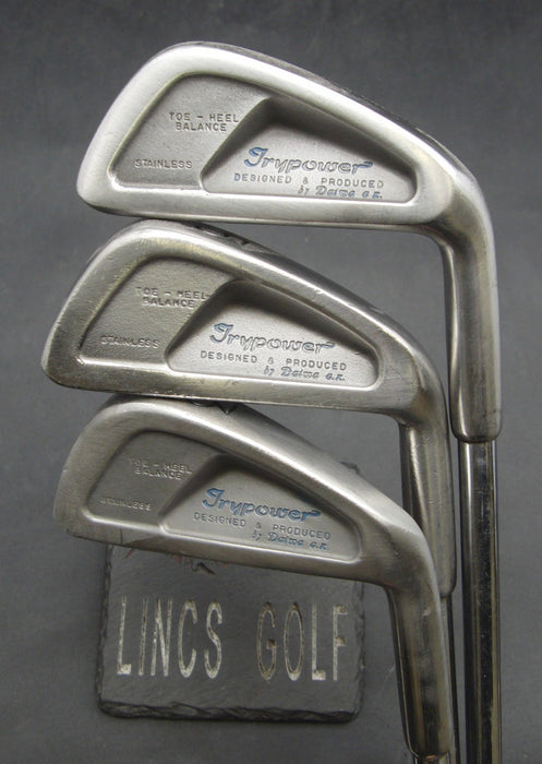 Set of 3x Daiwa Trypower 3+5&6 Irons Regular Steel Shafts with Grips
