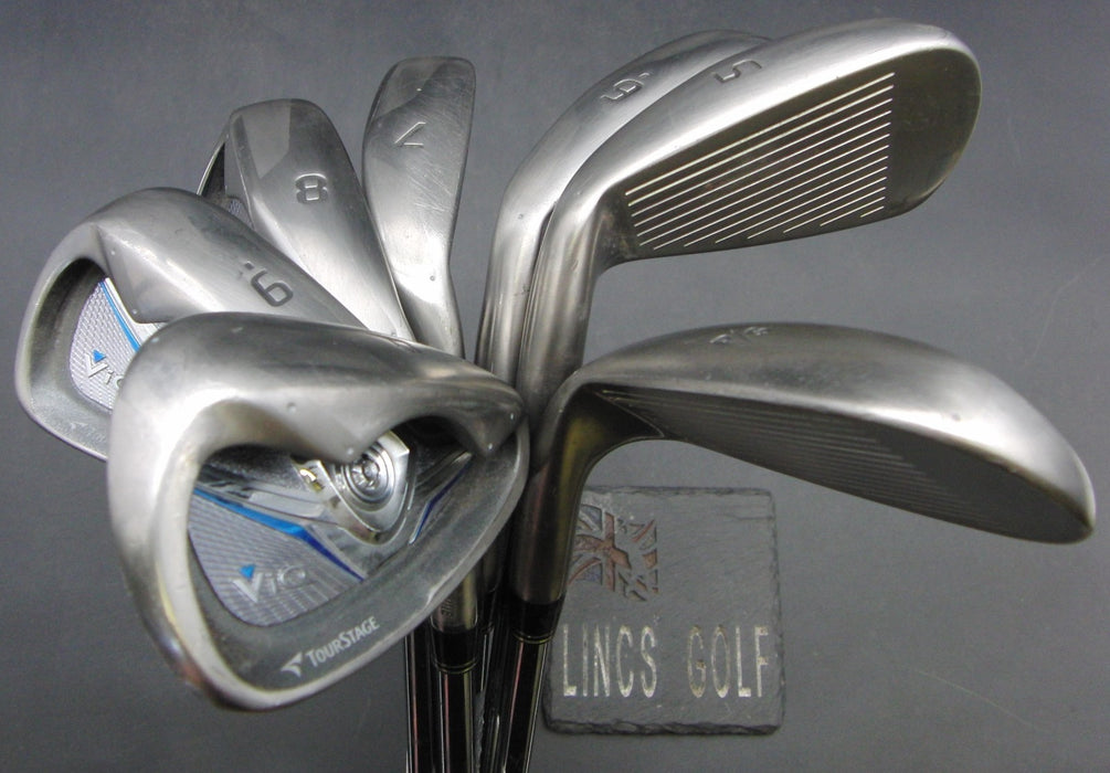 Set of 7x Bridgestone Tourstage ViQ 5-PW + GW Irons Regular Steel Shafts