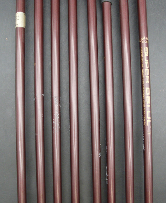 Set of 8x Callaway Big Bertha Gold 5-SW+AW Irons Regular Graphite Shafts