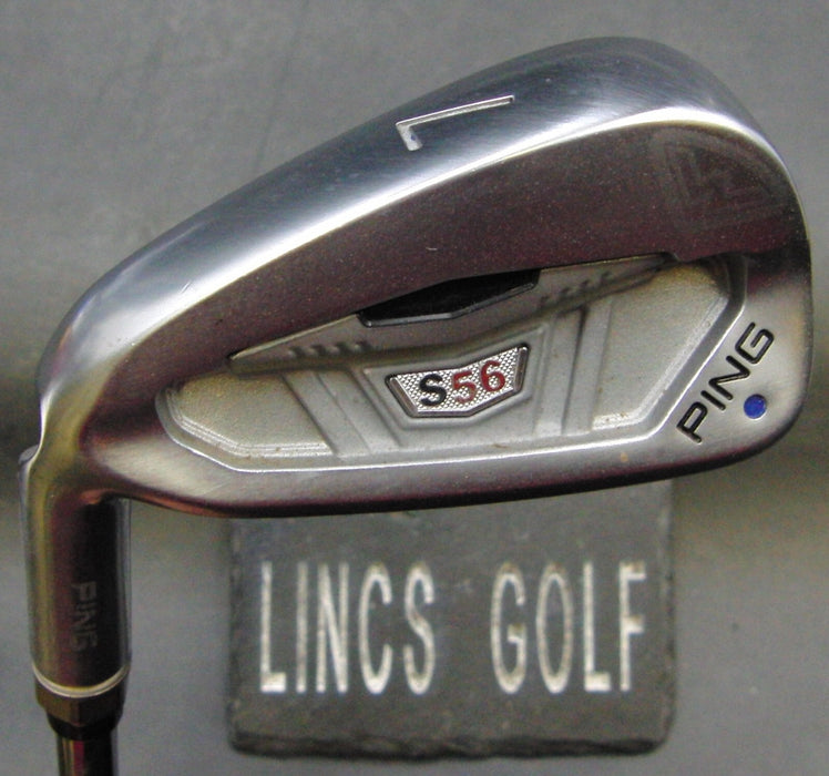 Left Handed Ping S56 Blue Dot 7 Iron Regular Steel Shaft Ping Grip DEMO