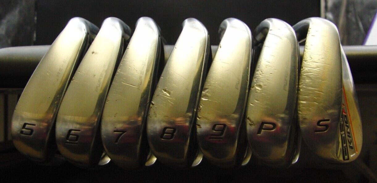 Set of 7 x Cobra King F7 Irons 5-SW Regular Steel Shafts Lamkin Grips*
