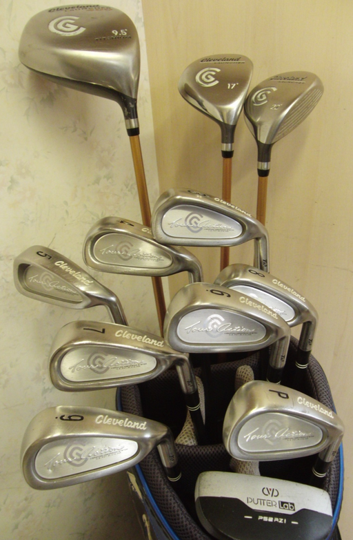 Set Of Cleveland Tour Action + 9.5 Cleveland Driver + 3 Wood + 4 Hybrid + Putter