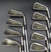 Set of 9 x Mizuno Trump II Irons 3-SW Regular Steel Shafts Unbranded Grips