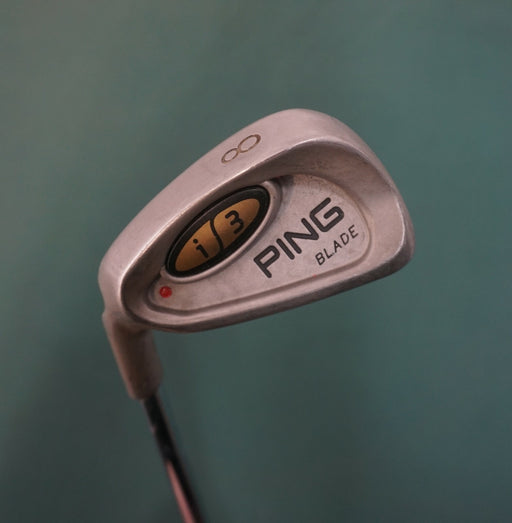 Left-Handed Ping i3 Blade Red Dot 8 Iron Regular Steel Shaft Ping Grip