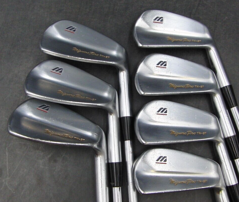 Set of 7 x Mizuno Pro TN-87 Irons 4-PW Extra Stiff Steel Shafts Royal Grips