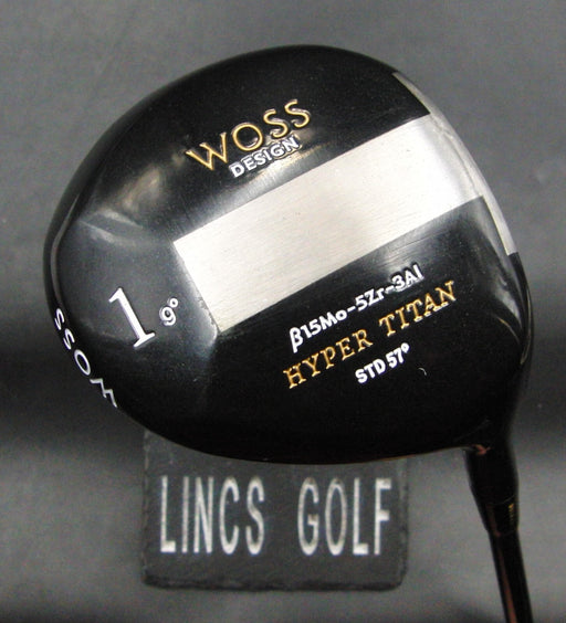 Woss Design Hyper Titan 9° 1 Wood / Driver Extra Stiff Graphite Shaft Woss Grip