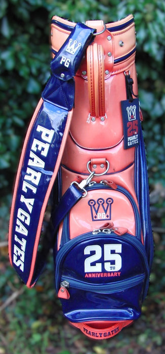 6 Division Pearly Gates 89 Carry 25TH Anniversary Trolley Cart Golf Clubs Bag*