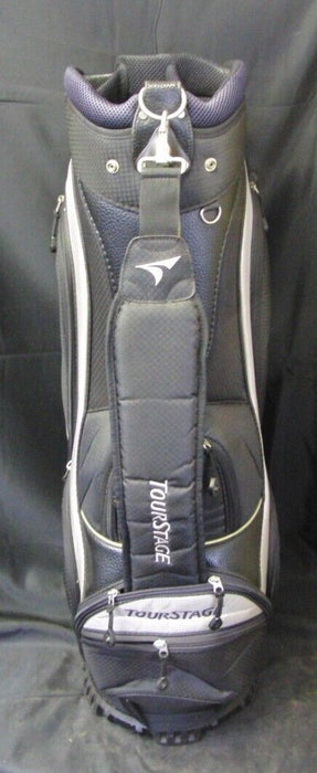 7 Division Bridgestone TourStage Black Silver Cart Trolley Golf Clubs Bag