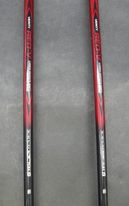 Set of 2 Maruman Verity Red-V 16° 3 + 19° 5 Woods Stiff Graphite Shafts