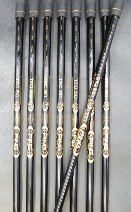 Set of 8 x Ping G10 50th Anniversary Blue Dot Irons 4-SW Regular Graphite*