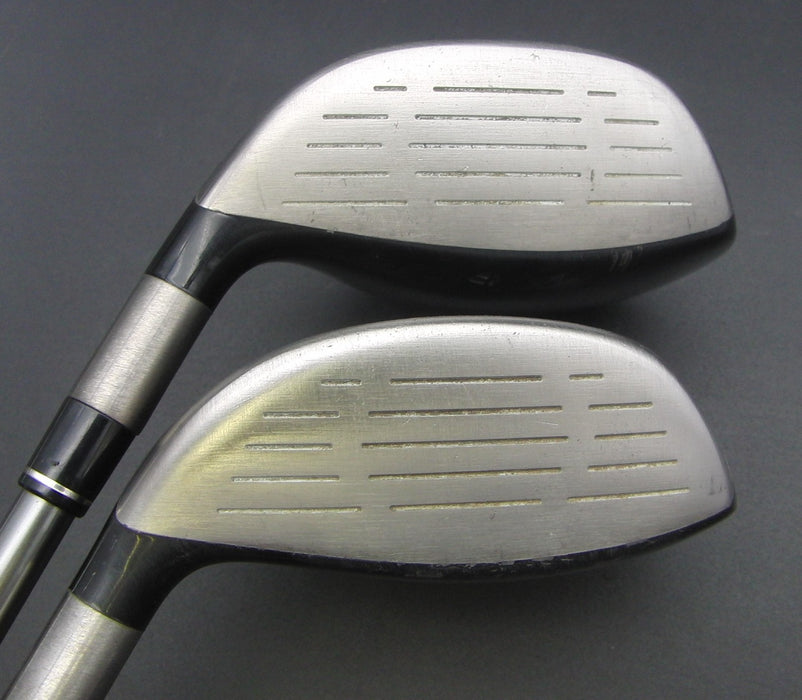 Set of 2 TaylorMade R5 Dual 3 + 5 Woods Stiff Graphite Shafts TaylorMade Grips*