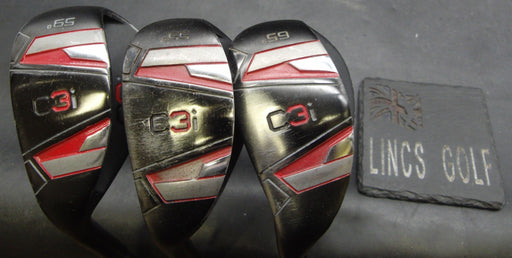Left-Handed Set of 3 C3i 55° + Lob + 59° + 65° Sand Wedges Regular Steel Shafts*