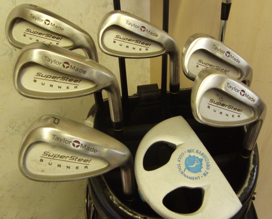 Set Of Taylor Made SupeSteel Burner+ XXIO Driver+3 Wood + 4 Wood+Putter