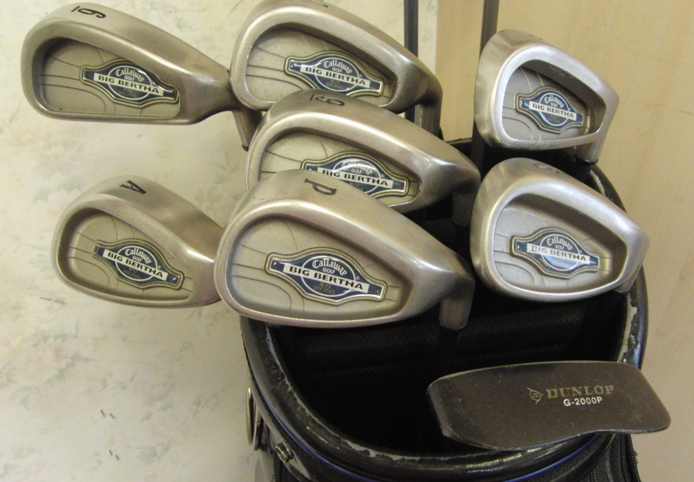 Set of Callaway X-12 6-PW/SW/GW + Callaway Driver + Callaway 3 + 4 Wood + Putter
