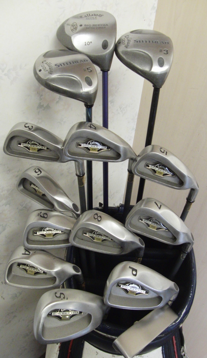 Set of Callaway Big Bertha Irons 3-GW + 10  Driver + 3 Wood + 5 Wood + Putter*