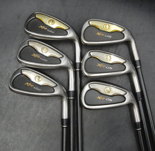 Set of 6 x TaylorMade XR-05 Irons 5-PW Stiff Graphite Shafts Mixed Grips