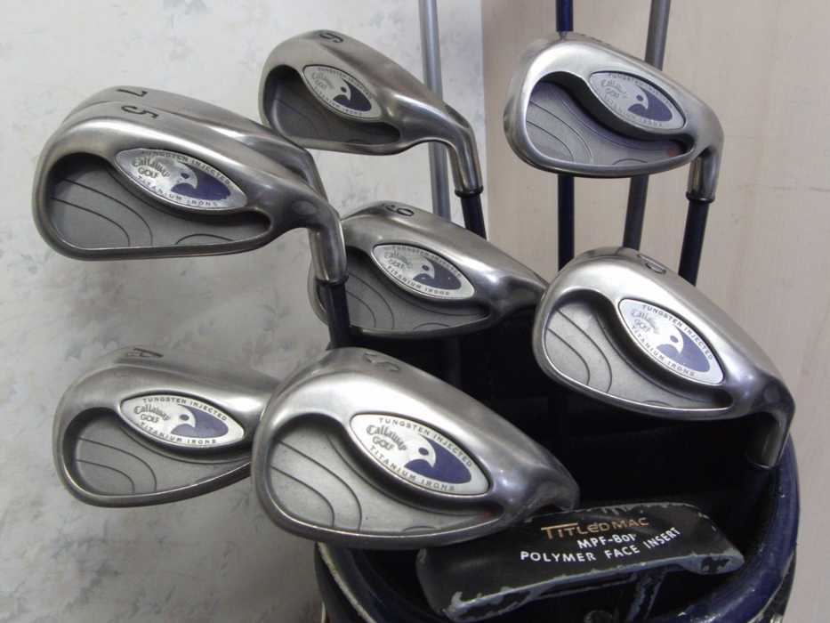 Set of Callaway Golf Irons 5-GW + 10 Callaway Driver + 3 Wood + 5 Wood + Putter*
