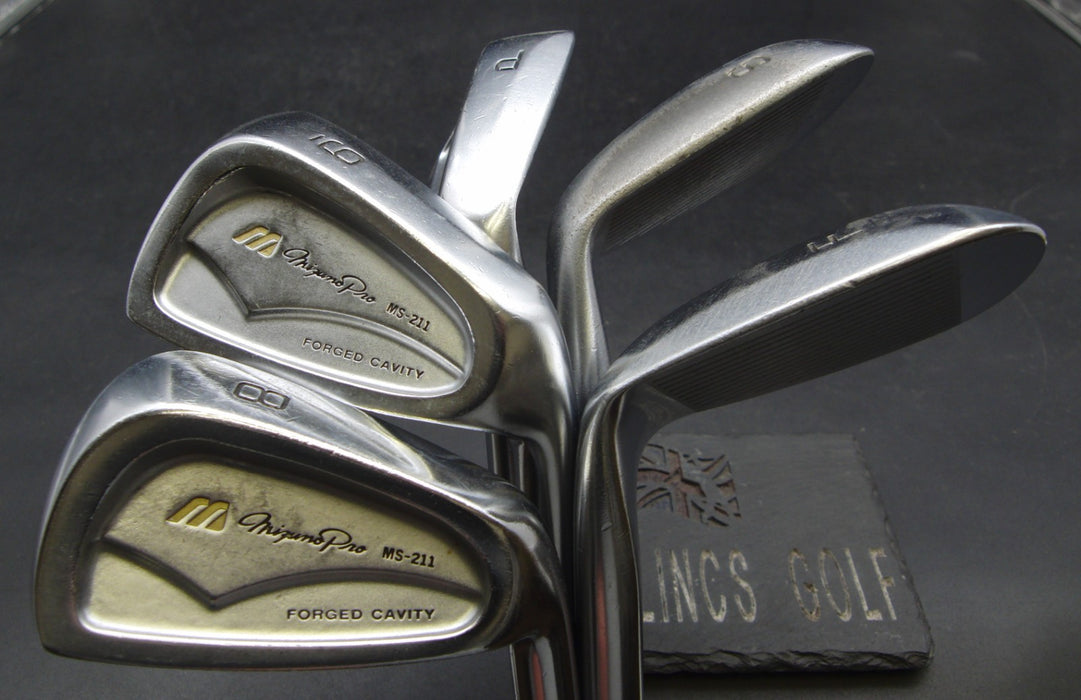Set of 5x Mizuno Pro MS-211 Forged Irons 8-SW+FW Regular Steel Shafts Rite Grips