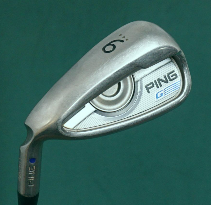 Left Handed Ping G Series Blue Dot 9 Iron Regular Steel Shaft Ping Grip