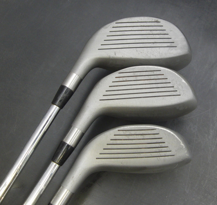 Set of 3 Mizuno iD 1,3 & 5 Woods Regular Steel Shafts Mizuno Grips