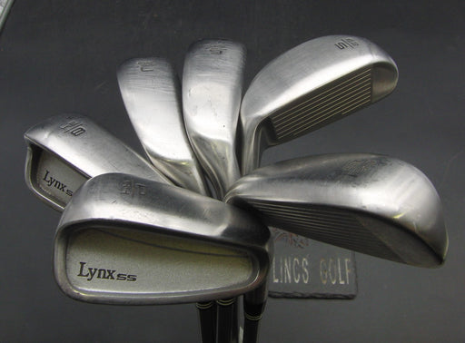 Set of 6x Lynx SS 5-PW Irons Regular Graphite Shafts Control Core Grips