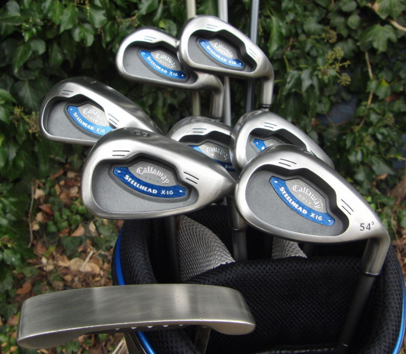 Set of Callaway Steelhead X-16  5-SW + Driver + 3 Wood + 5 Wood + Putter*