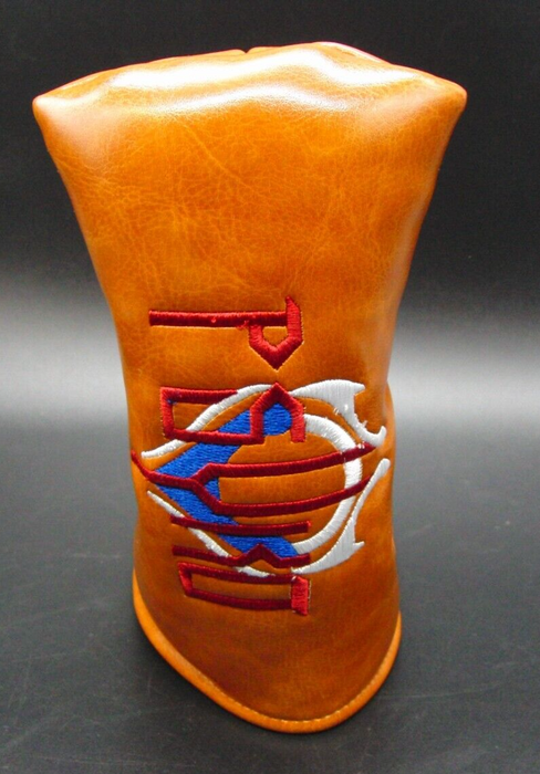 Luxury PSYKO GOLF Embroidered Logo Genuine Leather Putter Head Cover