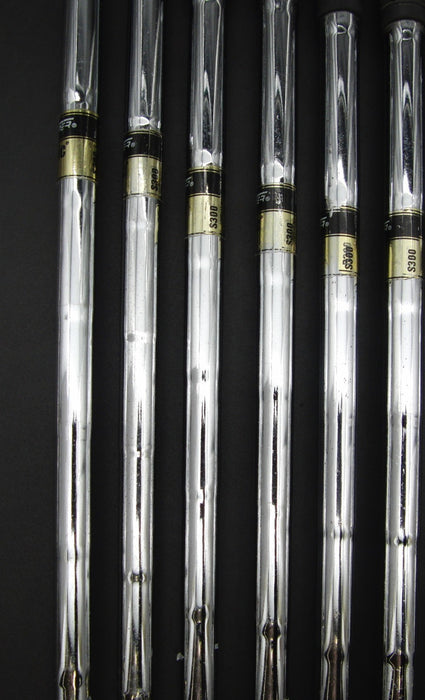 Set of 7x TaylorMade R9 Forged Irons 4-PW Stiff Steel Shafts STM Grips*