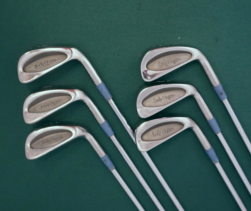 Vintage Ladies Set 6 x Ben Hogan Lady Hogan Irons 6-SW Ladies Steel Shafts